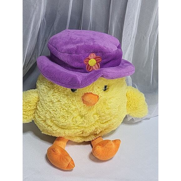 Yellow Baby Chick Spring Easter Stuffed Plush Animal Toy 2018 Animal Adventure - Picture 4 of 9